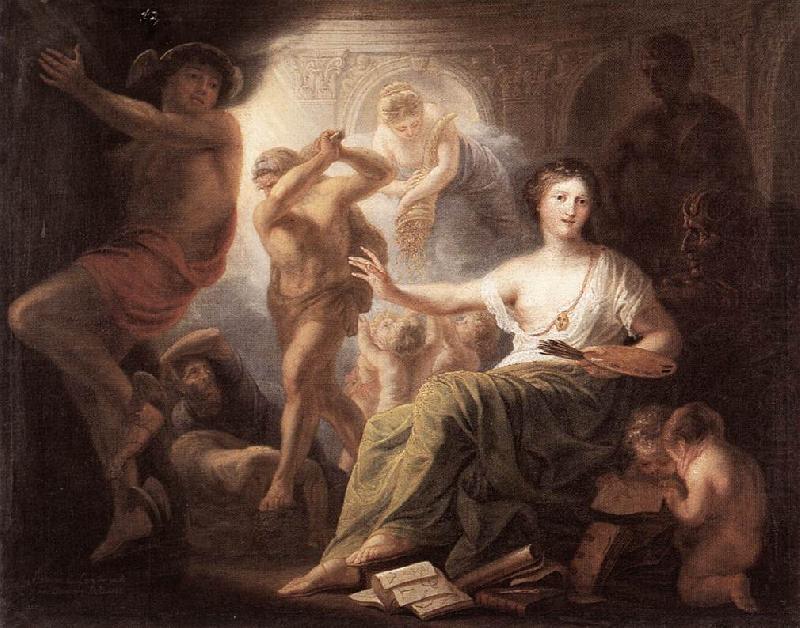 Hercules Protects Painting from Ignorance and Envy s, LENS, Andries Cornelis